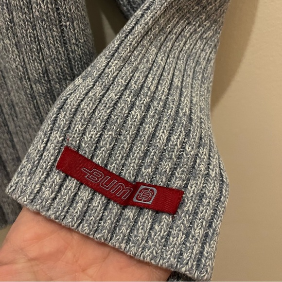 B.U.M. Equipment Plus 1X Gray Ribbed Turtleneck Sweater | Cozy Minimalist Core - Picture 3 of 8